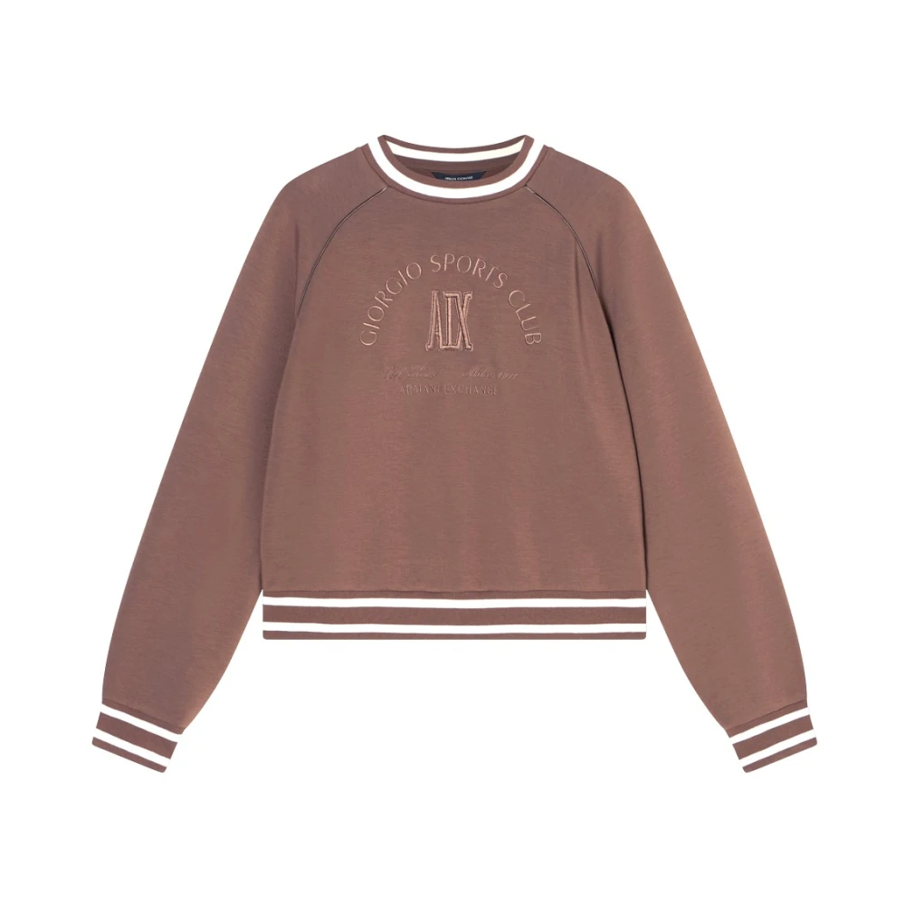 Armani Exchange Damen Braun Sweatshirts & Hoodies, Xsgröße: