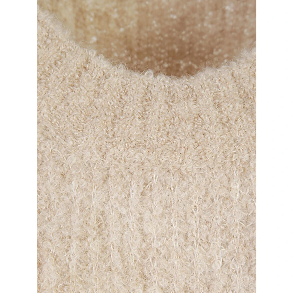Roberto Collina Beige Gebreide Trui Aw24 Vrouwen Beige Dames