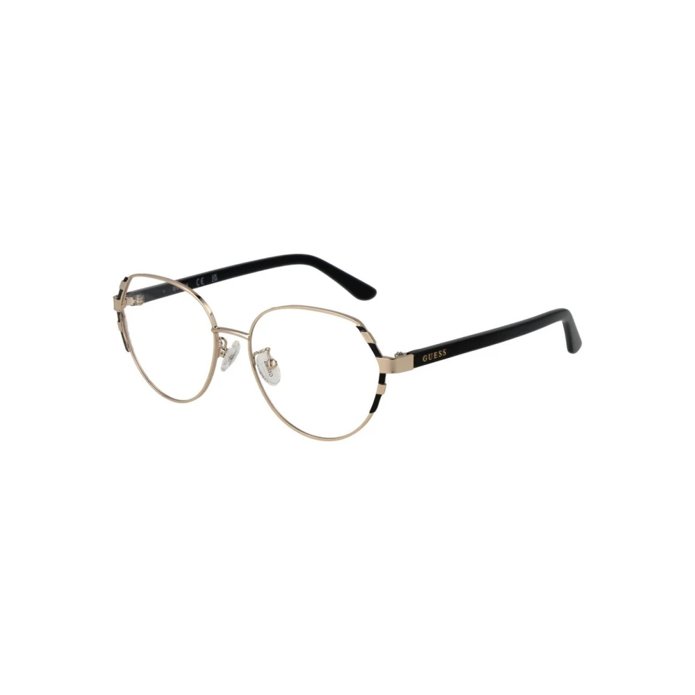Guess Women's Gold Square Optical Frames With Demo Lenses