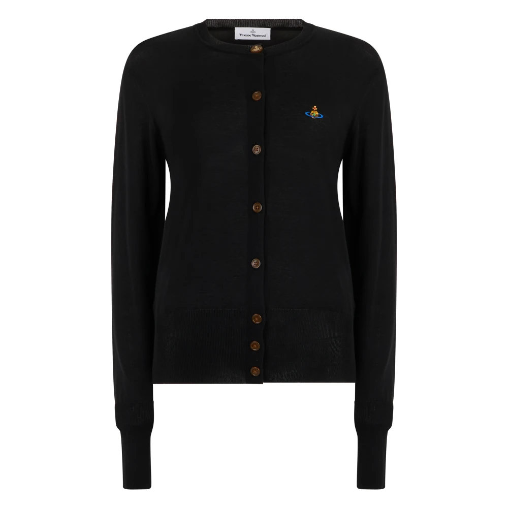 Vivienne Westwood Women's Black Bea Cropped Cardigan - Cardigans - S - Knitwear