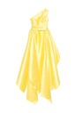 yellow-satin-one-shoulder-dress