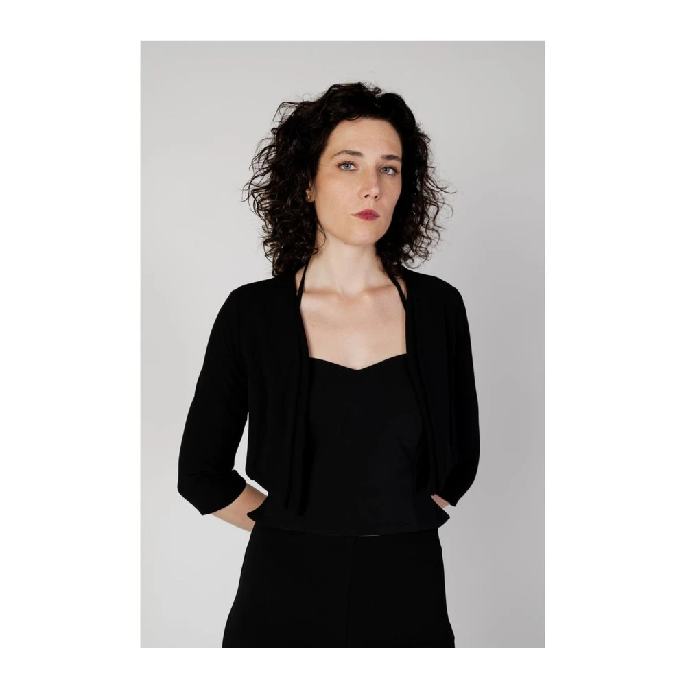 RINASCIMENTO Stretch Blazer Licht Jas Black Dames
