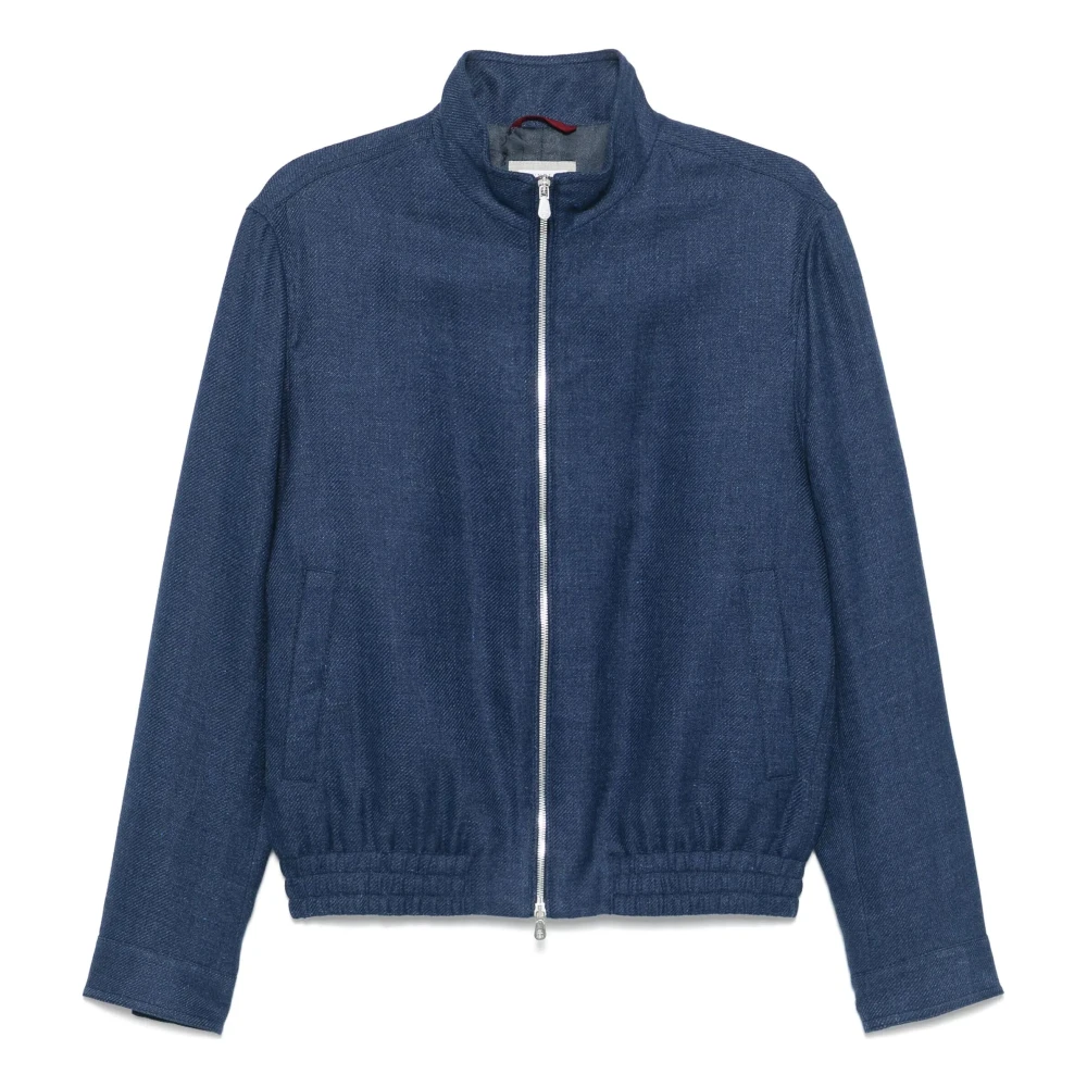 BRUNELLO CUCINELLI Blauwe Jas voor Mannen Blue Heren
