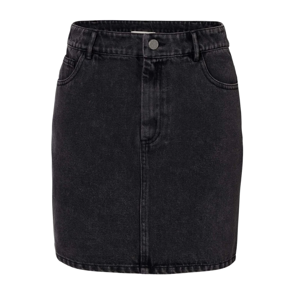 Wakakuu Icons Denim Rok Gray Dames