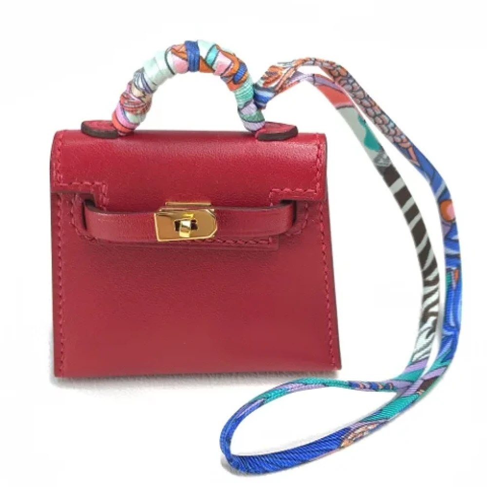 Hermès Vintage Pre-owned Silk handbags Red Dames