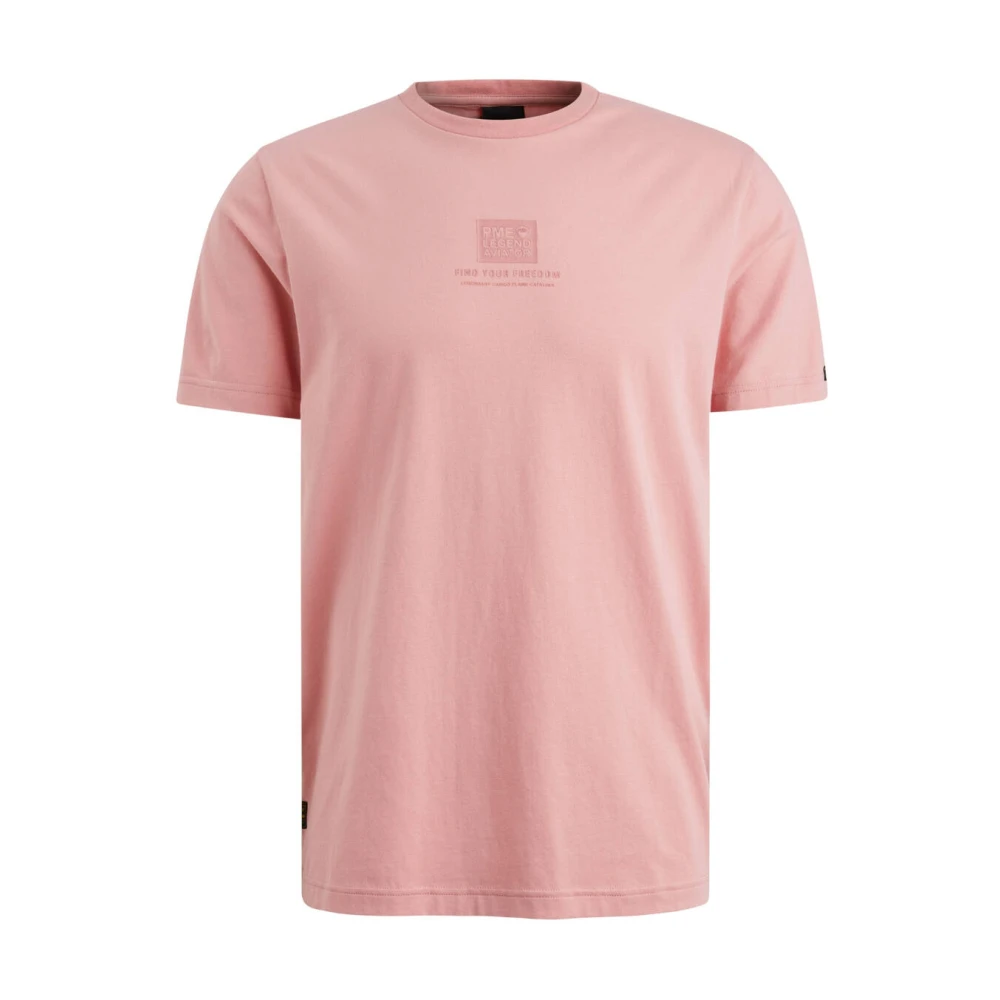 PME Legend Heren Korte Mouw R-Neck T-Shirt Pink Heren
