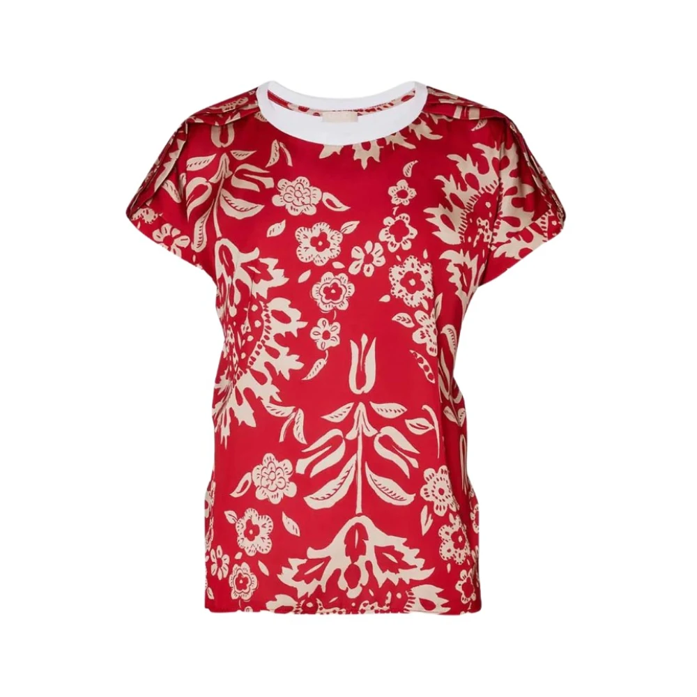 Liu Jo Casual T-shirt voor vrouwen Red Dames