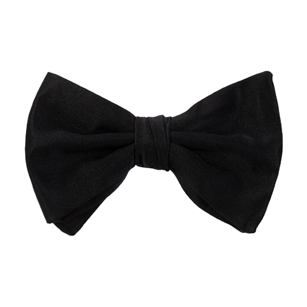 Emporio Armani Silk bow tie Black, Herr