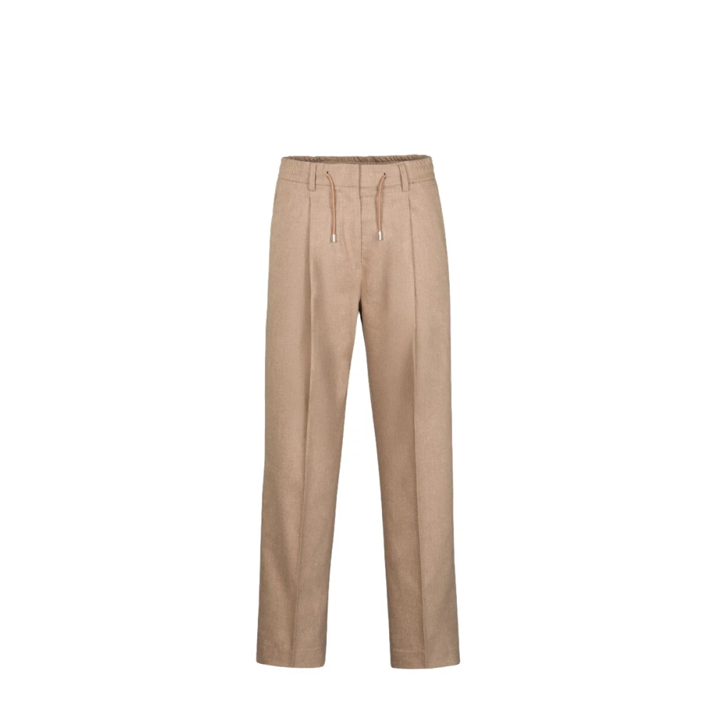 Moorer Women's Brown Straight Trousers, Xs, Antonia-Fsr Straight Trousers
