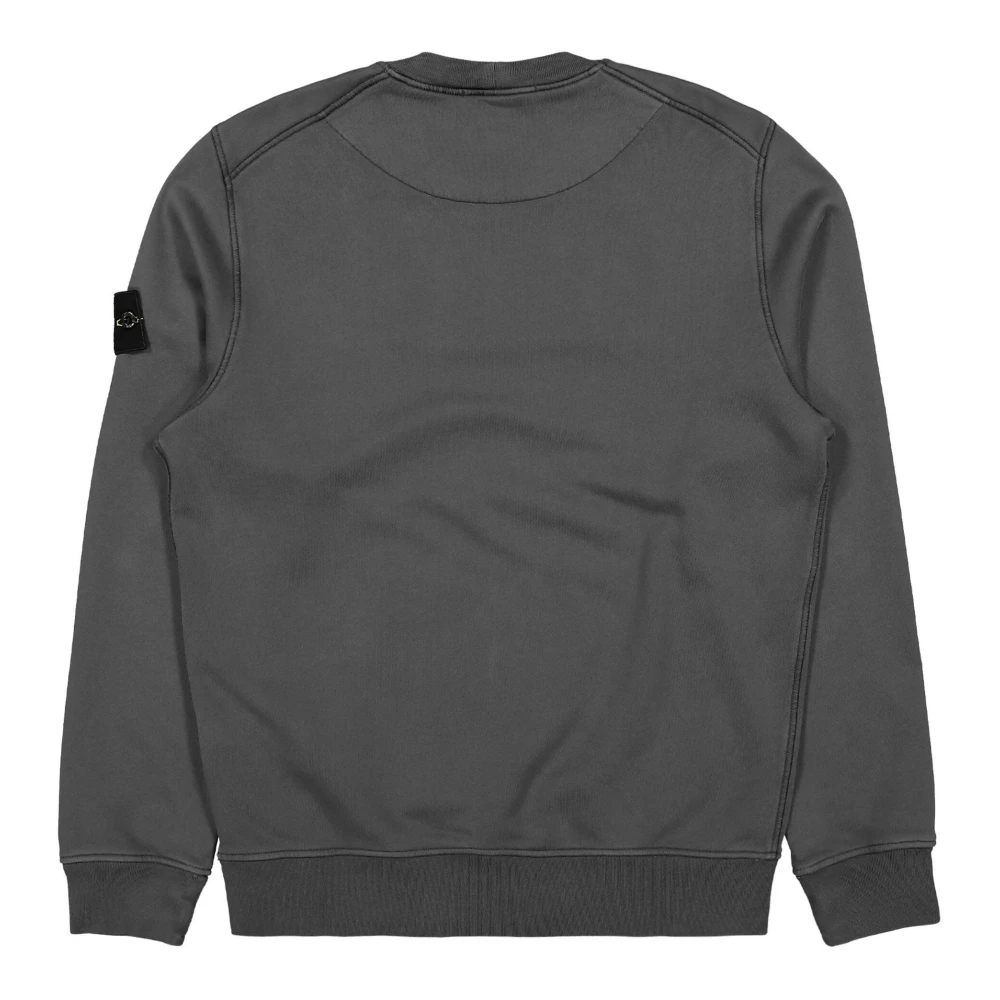 Stone Island Grijze Crew-neck Katoenen Sweatshirt Gray Heren