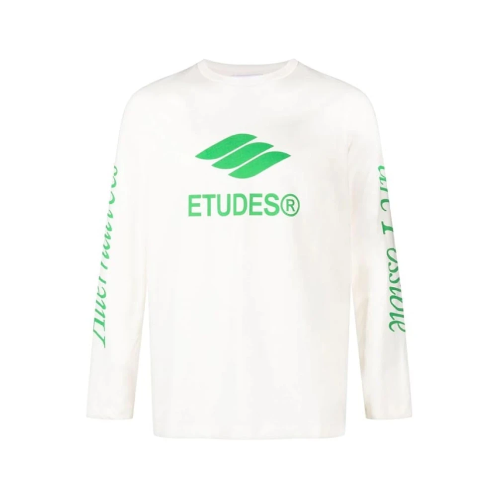 Études Wonder Eco Off White Långärmad Tee White, Herr