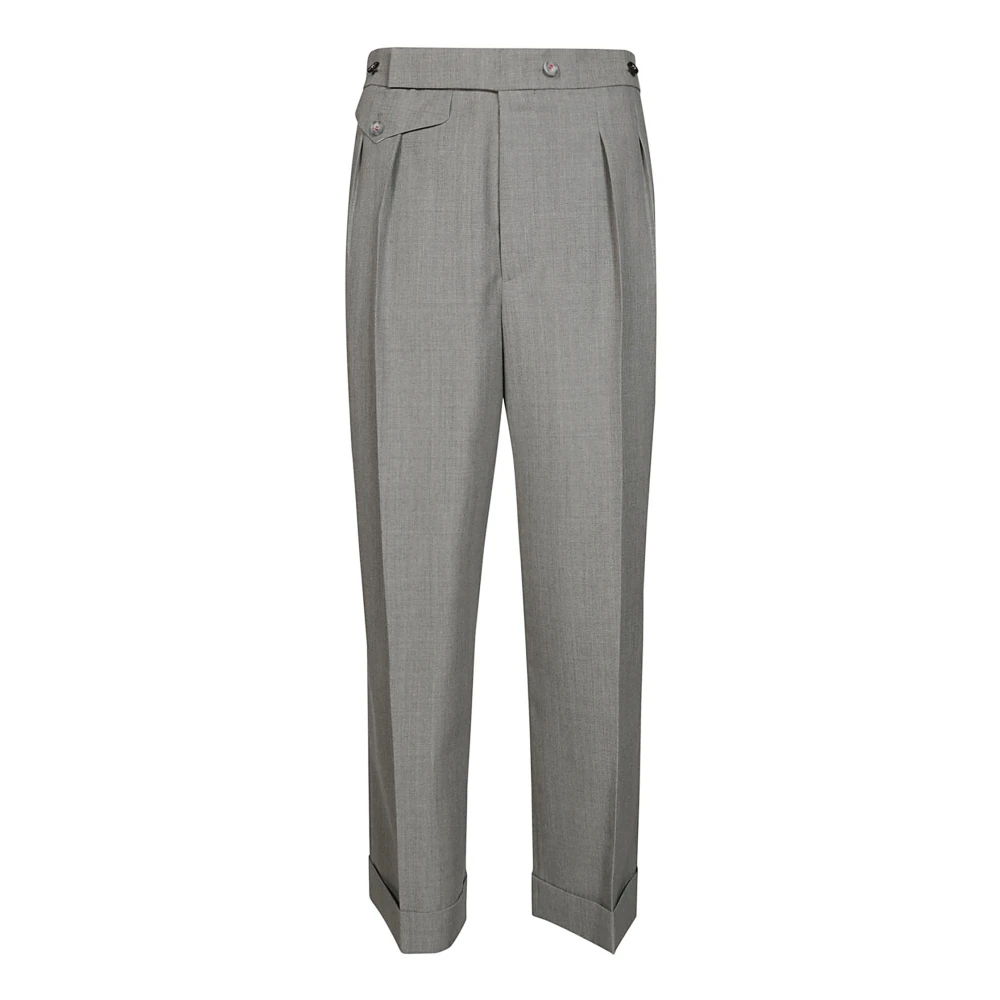 Victoria Beckham Straight Trousers Gray Dames