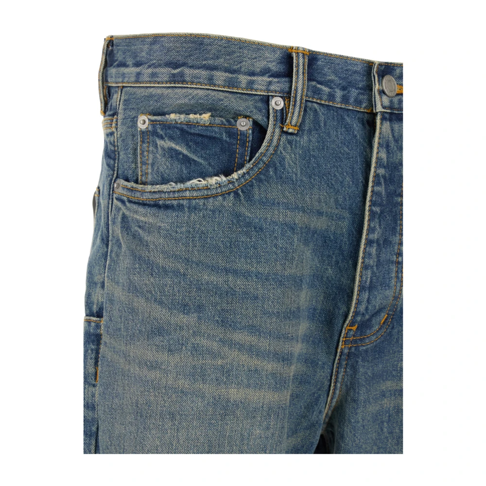 Purple Brand Vintage Blauwe Ripped Detail Jeans Blue Heren