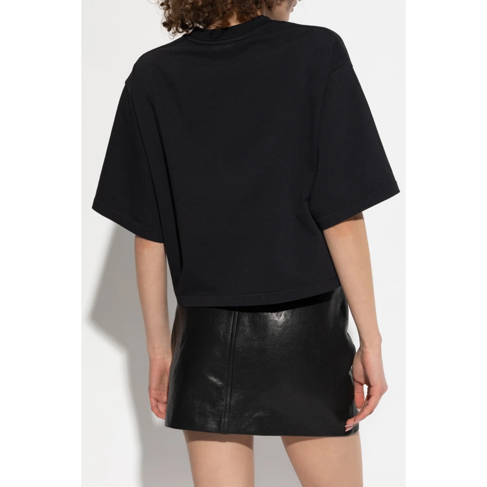 Anine Bing T-shirt 'Myers' Black Dames