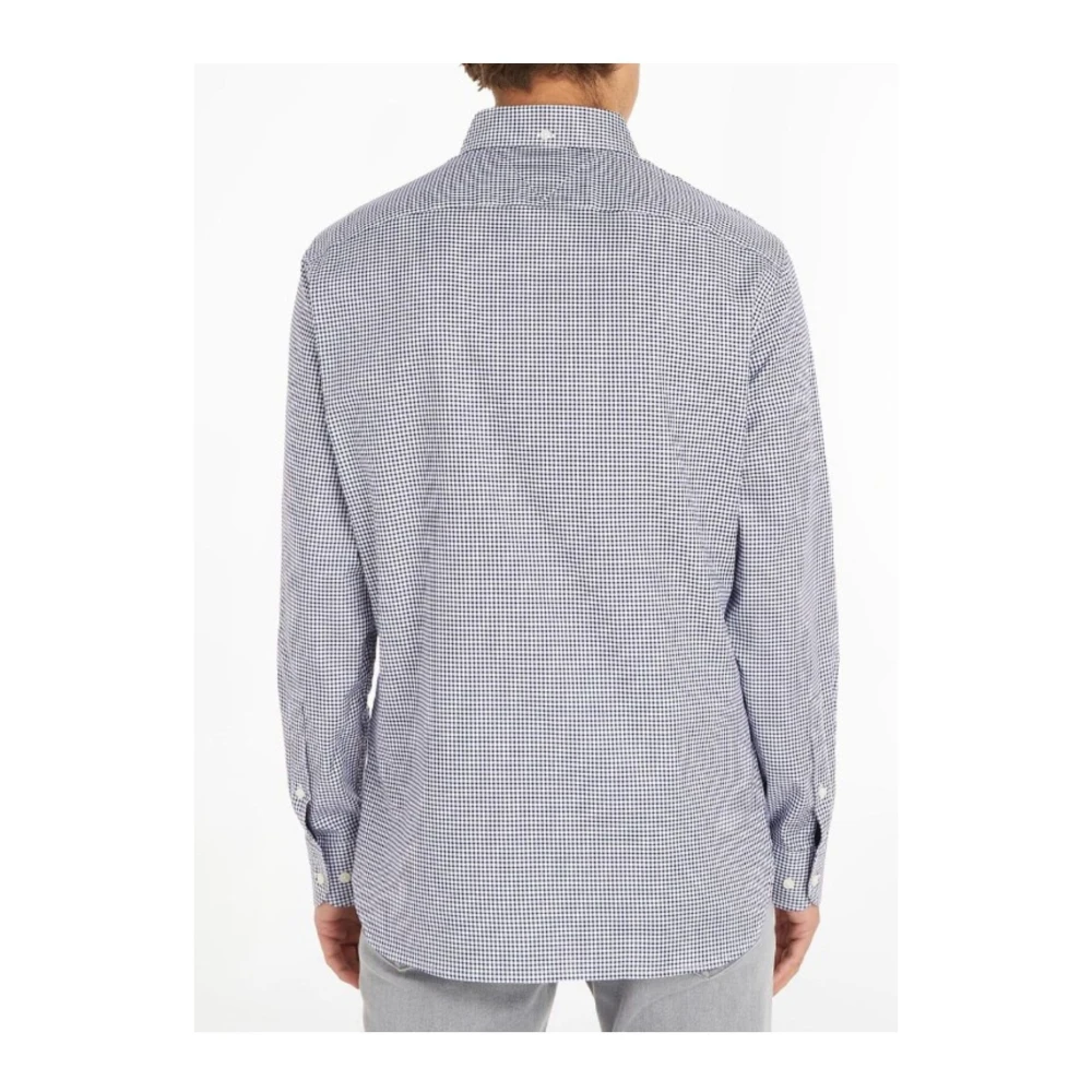Tommy Hilfiger Gingham Oxford Overhemd voor Heren Blue Heren