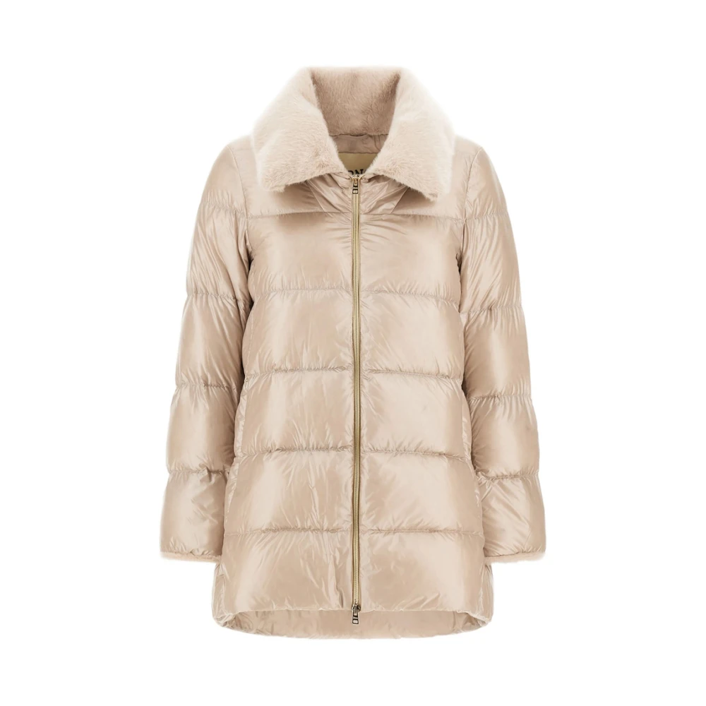 Herno , Down Jackets, Female, Beige, L, Chantilly Down Coat