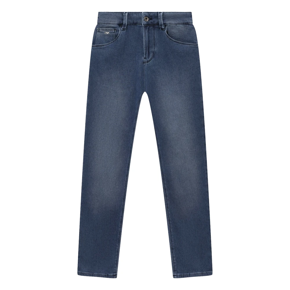 Emporio Armani Boys Blue Jeans, 6 Y, Denim Jeans