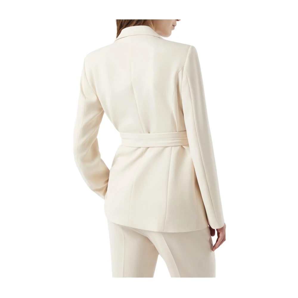 Pennyblack Asymmetrische Vouw Blazer White Dames