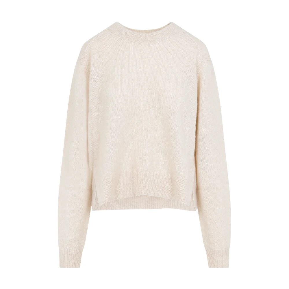 Isabel marant Luxe Crew-Neck Sweater met Cashmere Beige Dames