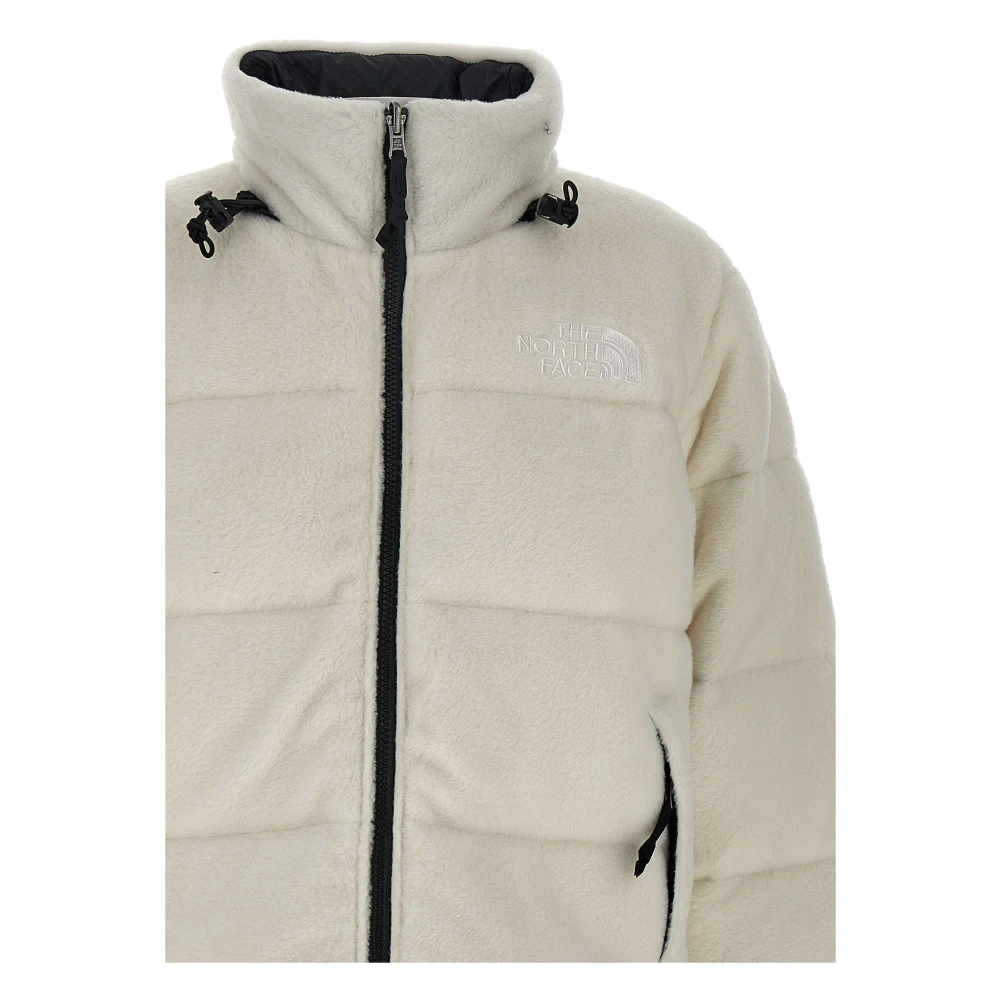 The North Face Witte Fleece Nuptse Jas White Dames