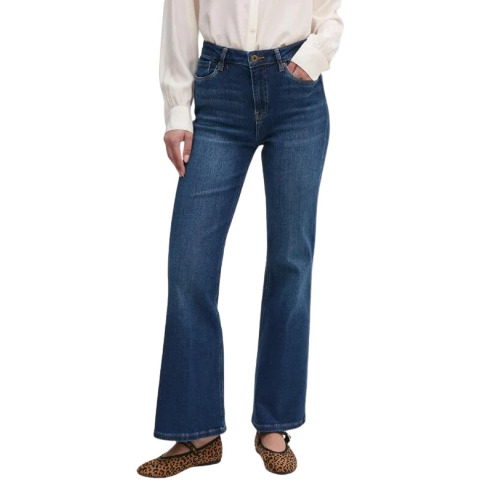 Pepe Jeans Hoge Taille Flare Jeans Blue Dames