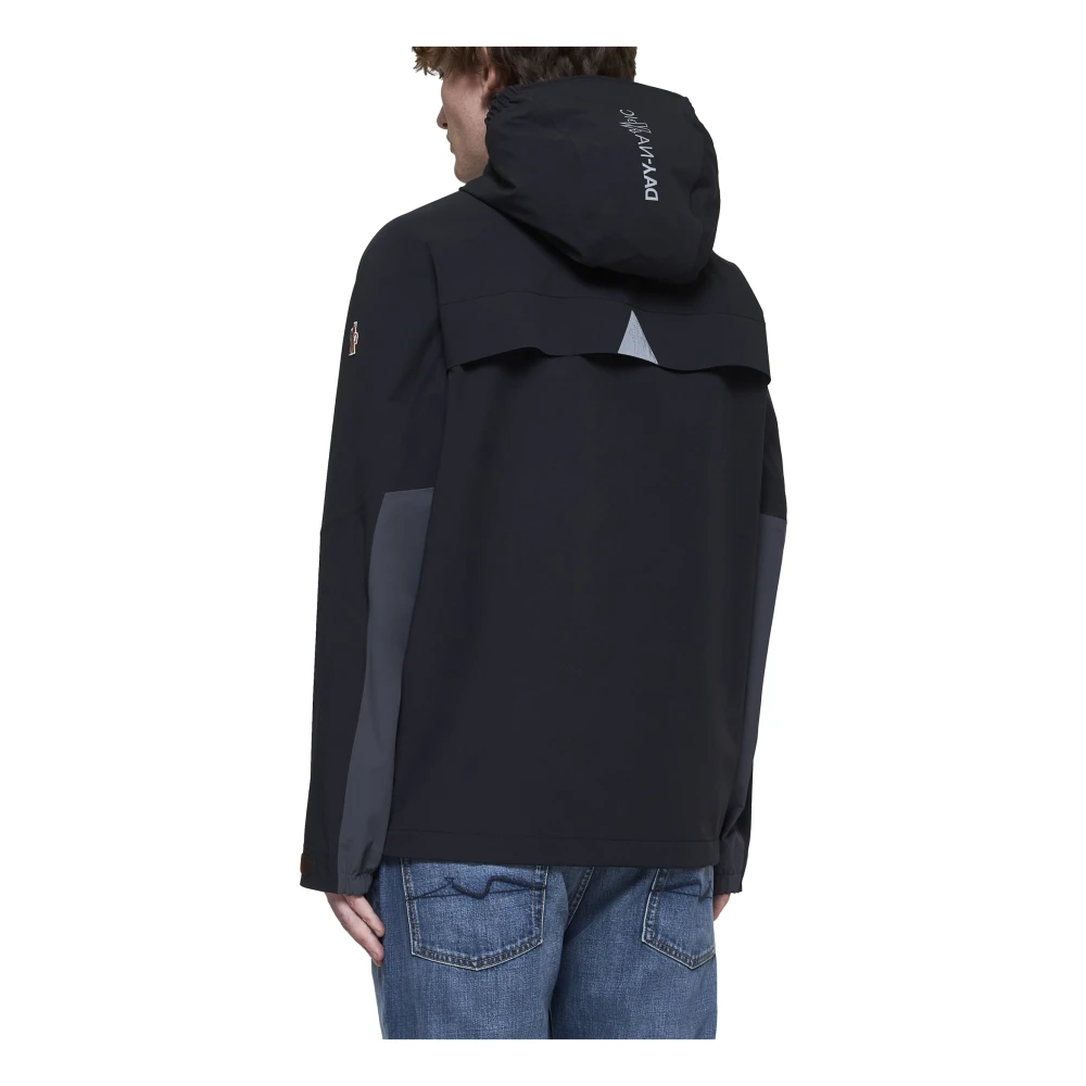 Moncler Zwarte Technische Nylonjas Black Heren
