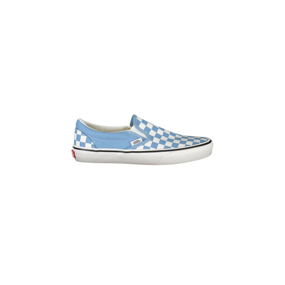 Vans Women's Blue Checkered Slip-On Sneakers