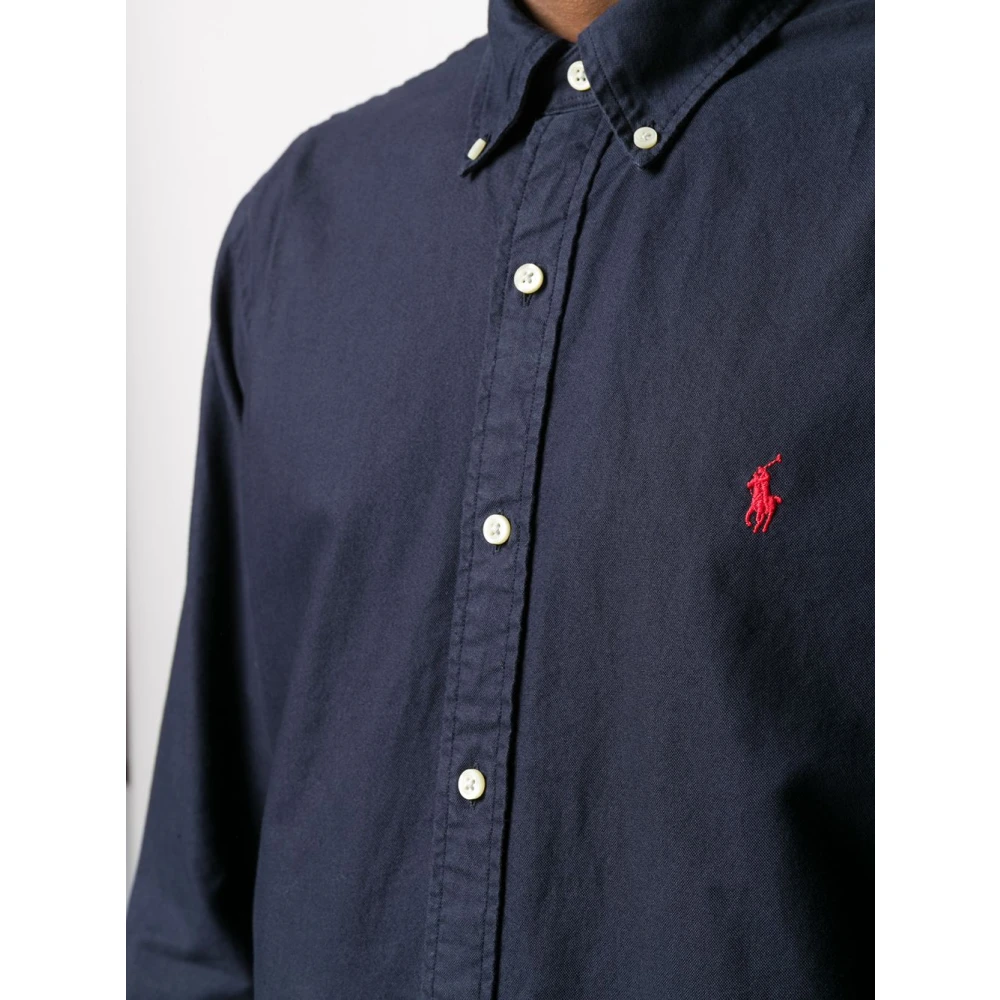Polo Ralph Lauren Klassiek Blauw Overhemd voor Mannen Blue Heren