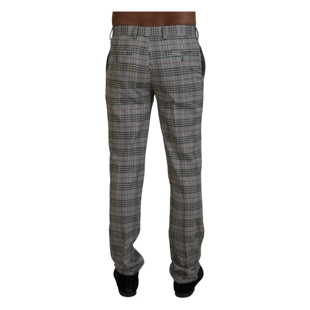 Bencivenga Grijze Geruite Skinny Broek Gray Heren
