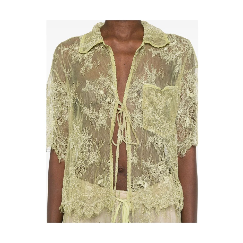 Blumarine Groene Blouse met Zak Green Dames