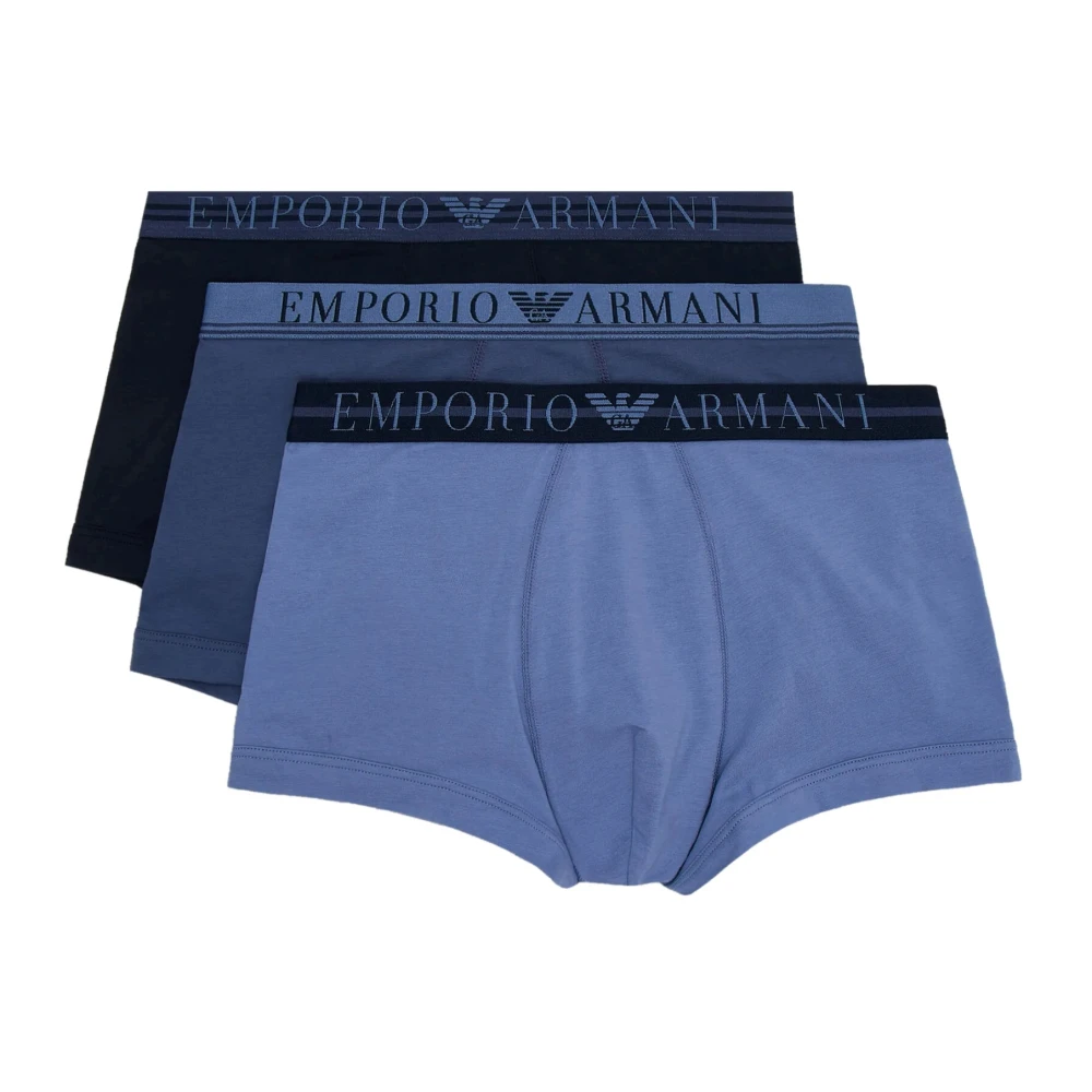 Emporio Armani 3 Pack Gebreide Shorts Trunks Multicolor Heren
