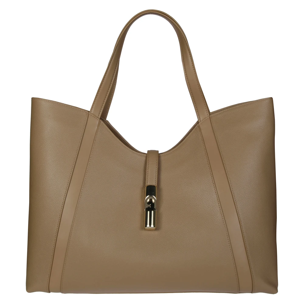 Furla XL Hobo Tas Beige Dames