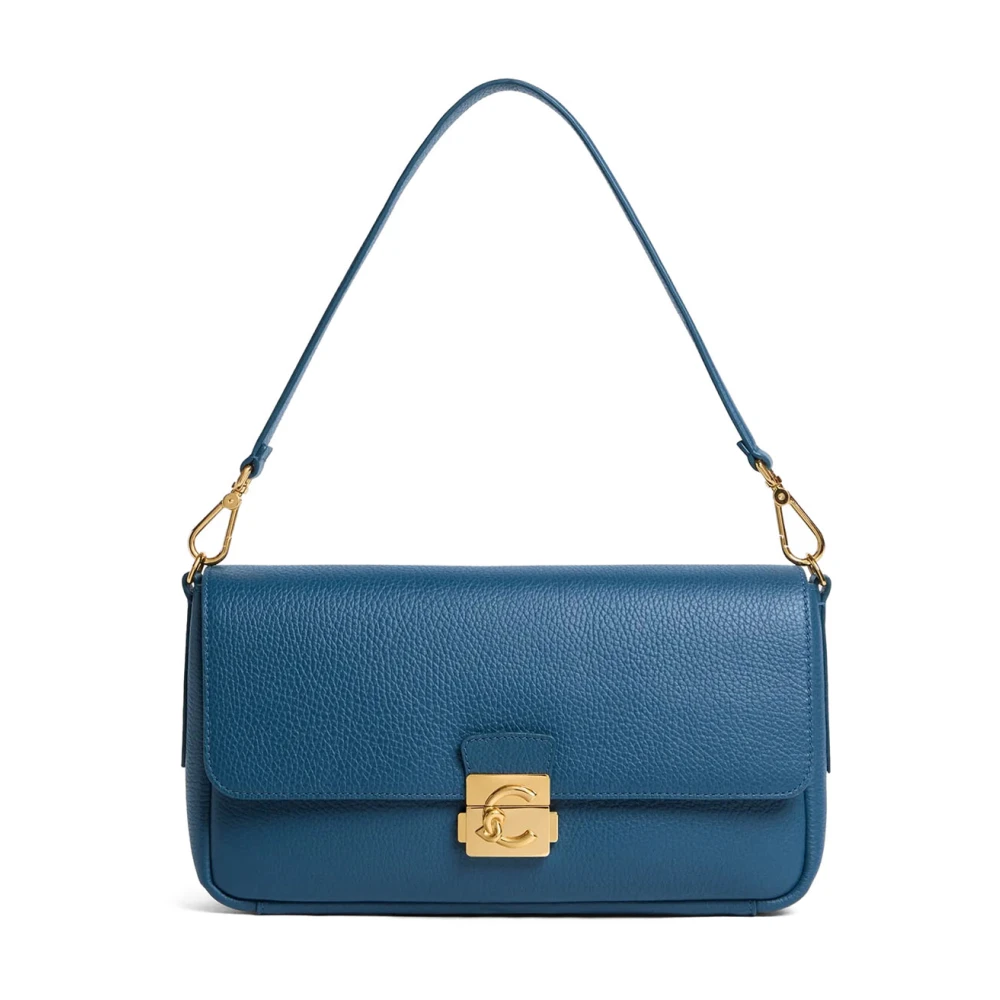 Coccinelle Women's Blue C-Me Lock Shoulder Bag