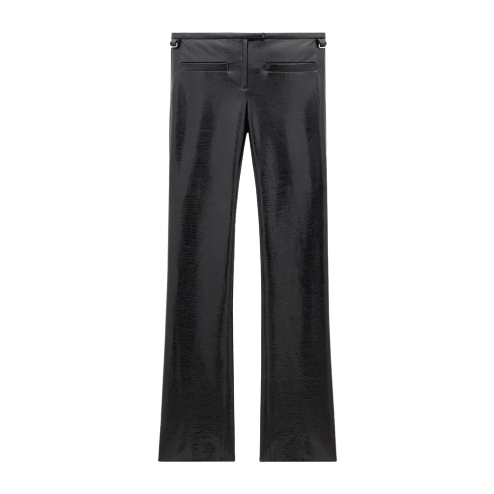 Courrèges Donna Nero Pantaloni, M, New,