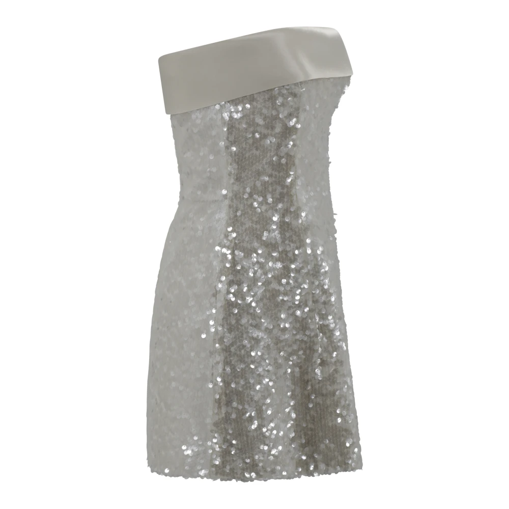 Philosophy di Lorenzo Serafini Paillet Strapless Uitlopende Ivoor Jurk Beige Dames