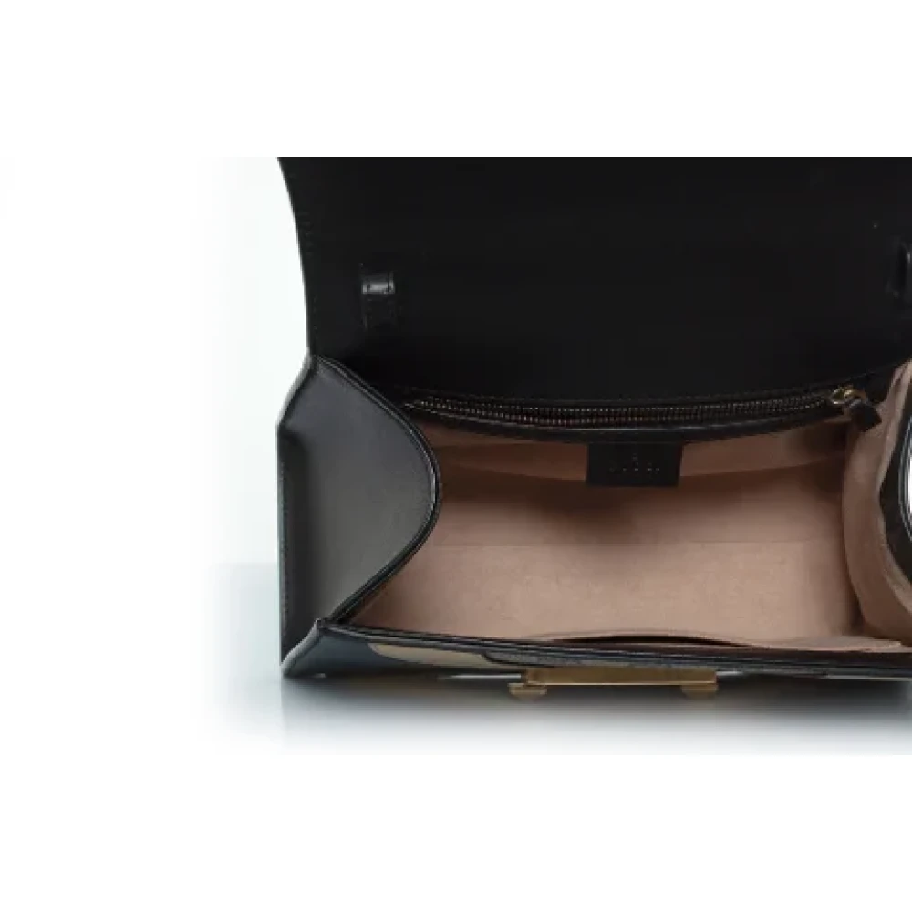 Gucci Vintage Pre-owned Leather handbags Brown Dames