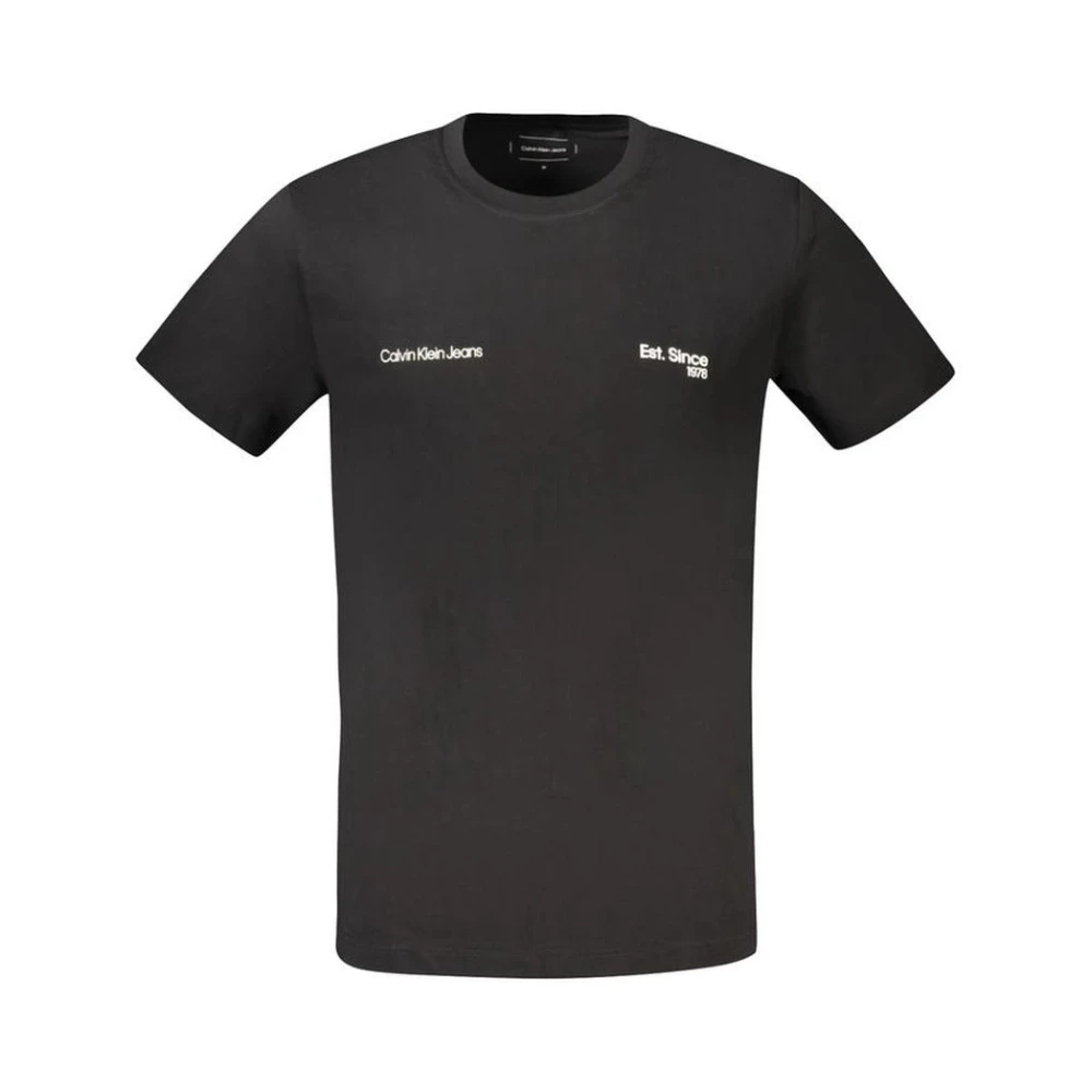 Calvin Klein Vintage Grafische Tee voor Mannen Black Heren