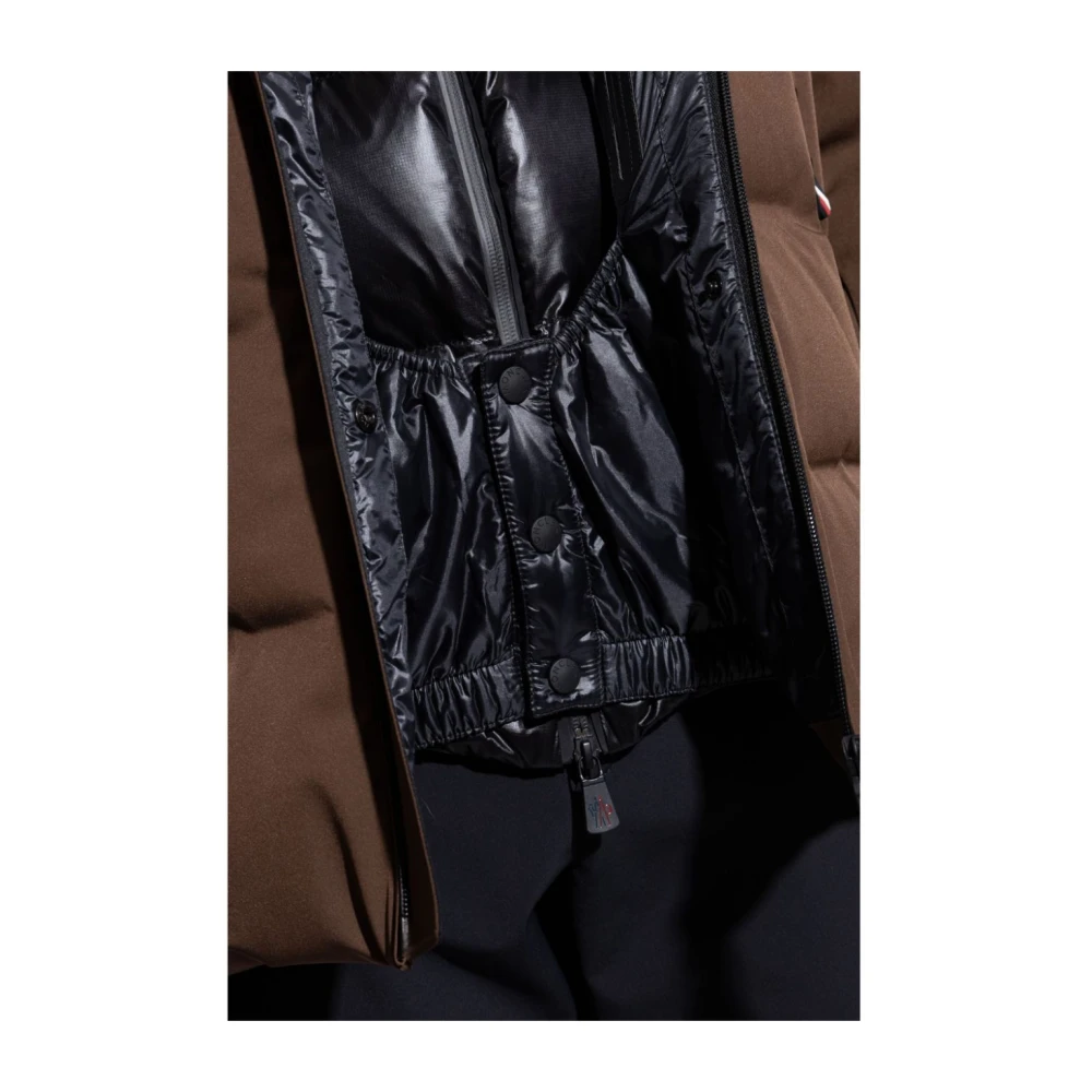 Moncler Bruine Grenoble Jassen met hoge kraag Brown Heren