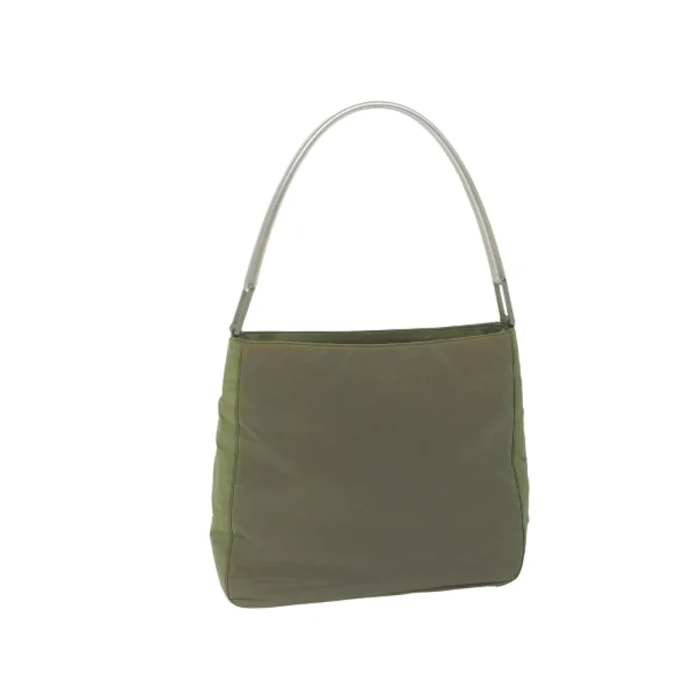 Prada Vintage Pre-owned Nylon prada-bags Green Dames