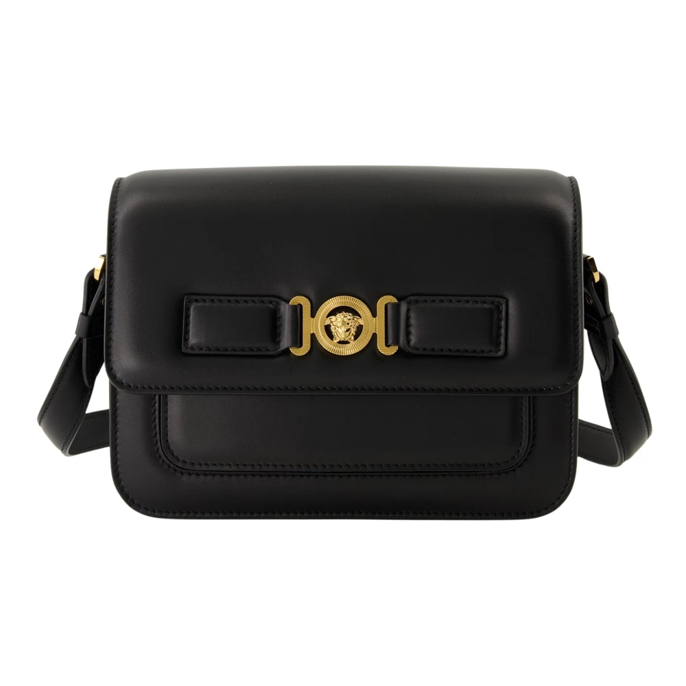 Versace Medusa Leren Tas Lente-Zomer 2025 Black Heren