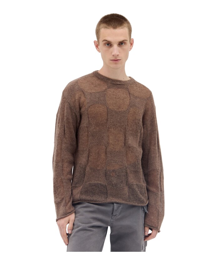 check-crewneck-gebreide-trui