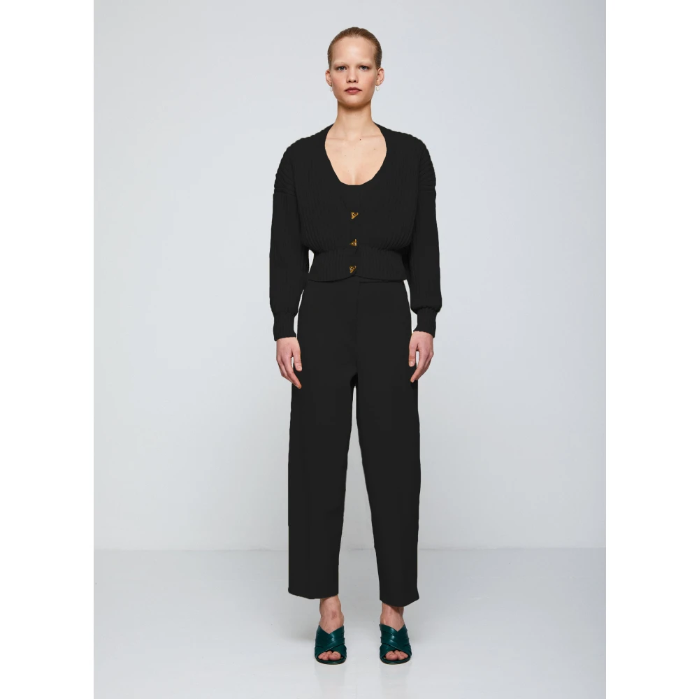 Aeron Tapered Trousers Black Dames
