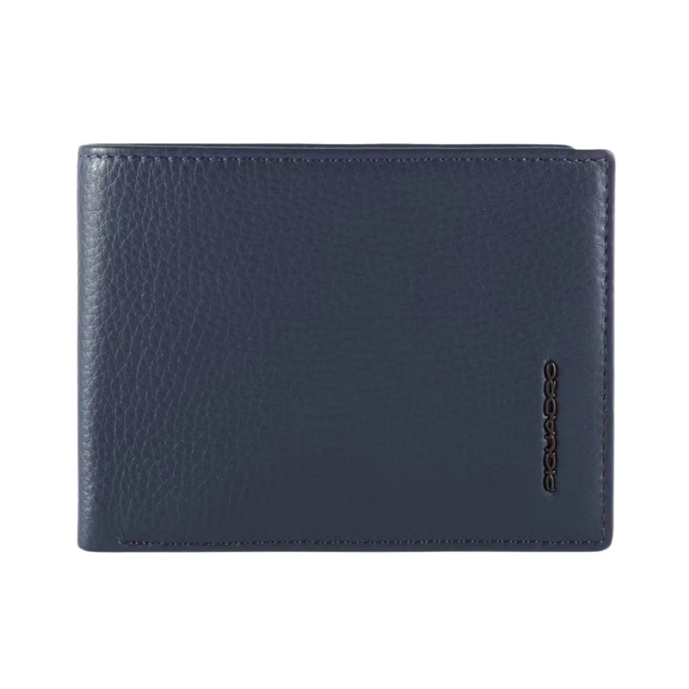 Piquadro Men's Blue Wallet With Flip Up Id Window - Wallets & Cardholders - One Size - Accessories