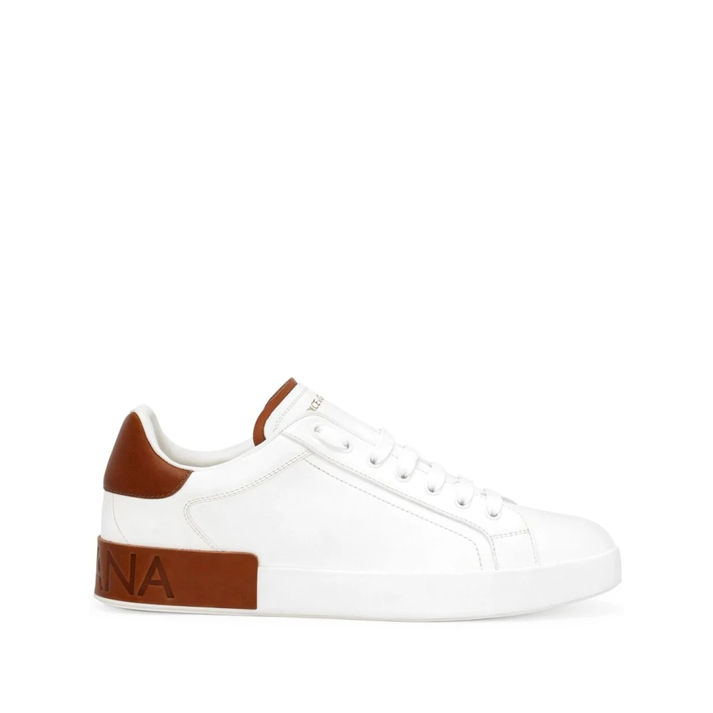 Dolce & Gabbana Men's White Portofino Sneakers