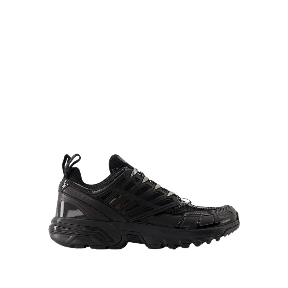 MM6 Maison Margiela Zwarte Polyester Sneakers met Rubberen Zool Black Heren