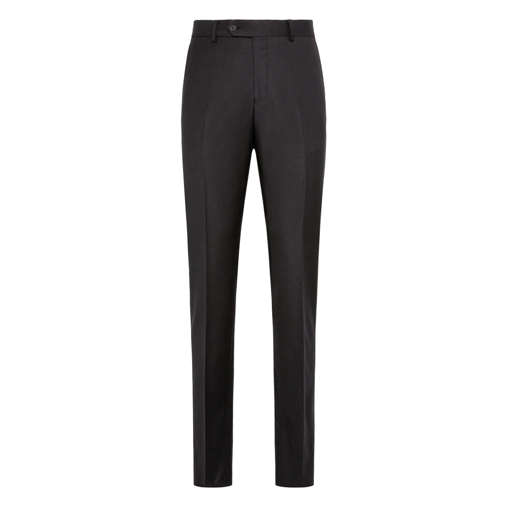 Boggi Milano Homme Noir Pantalons, Taille: 5XL Slim-Fit Pantalons