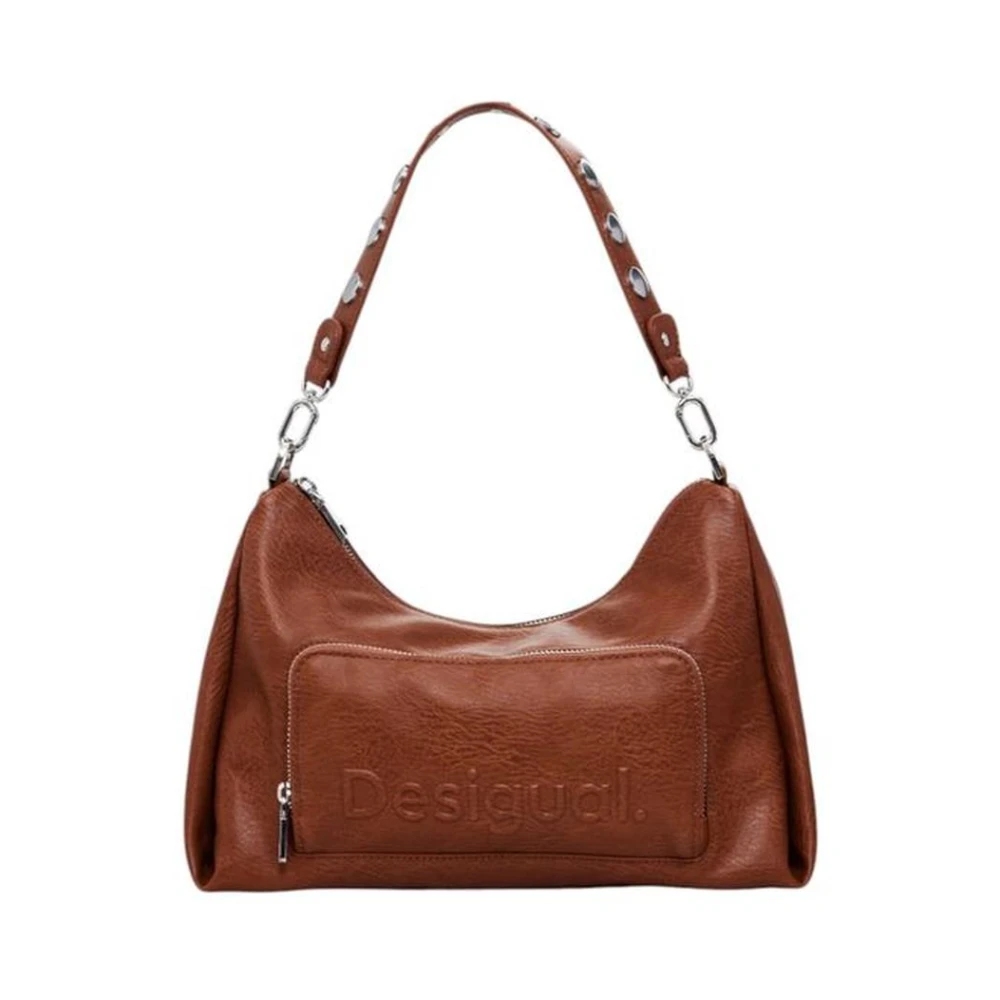 Desigual Elegante Bruine Handtas Dames Collectie Brown Dames