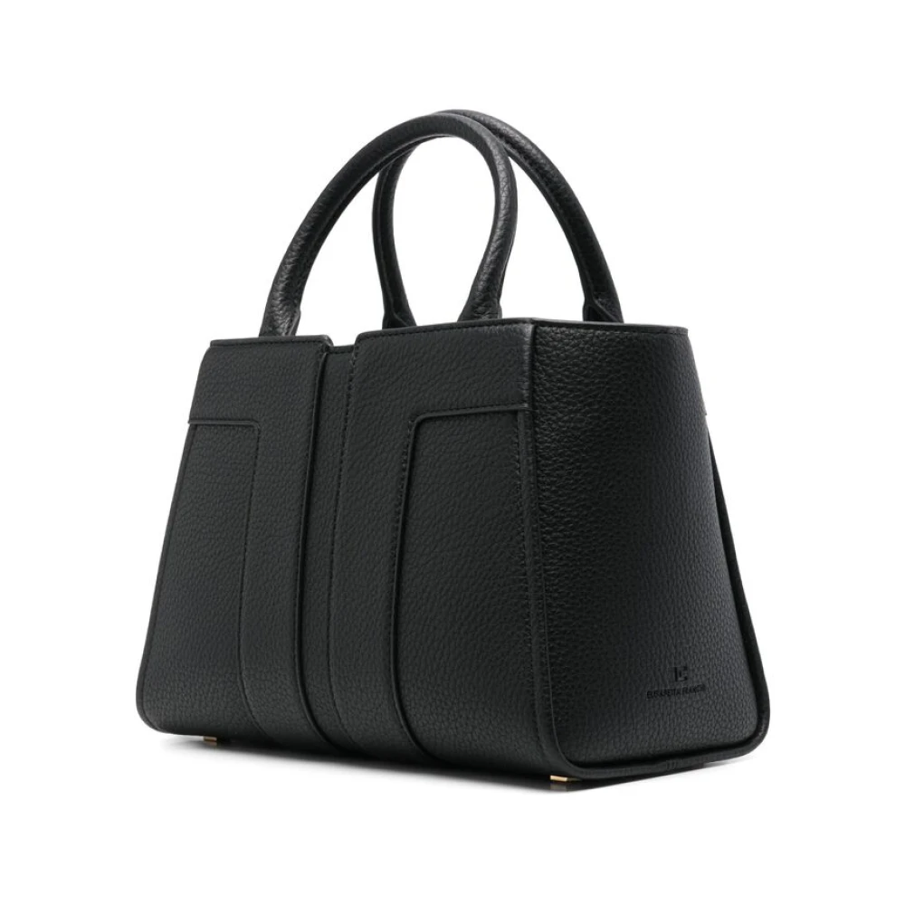 Elisabetta Franchi Zwarte Kliksluiting Handtas Black Dames