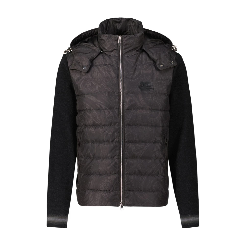 ETRO Gewatteerd vest met paisley-detail Black Heren