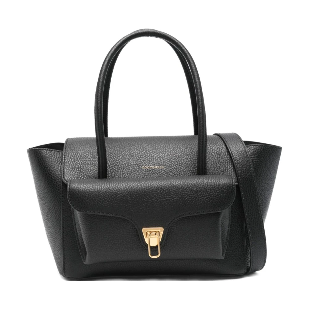 Coccinelle Women's Black Double Beat Tote - Handbags - One Size - Bags